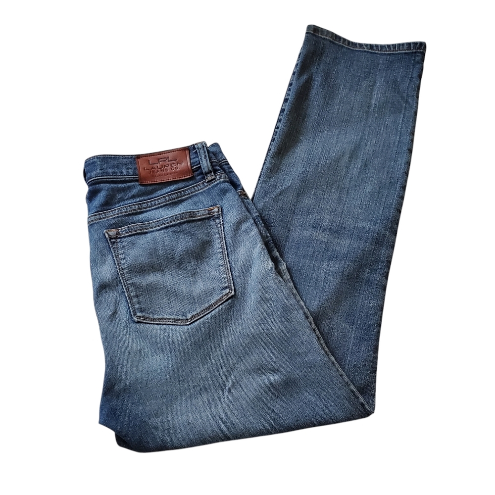 LRL Ralph Lauren Women's Mid-rise Straight Denim Jeans Rugged Americana 6P